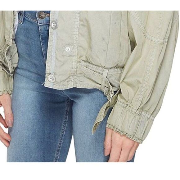 FREE PEOPLE | NEW Ripstop Parachute Utility Jacket Green Women’s Size X-Small - Picture 5 of 15